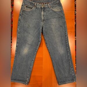 L.L. Bean Cotton Men’s Double Classic Fit, Flannel, Dad Jeans, 36 W, 27 L